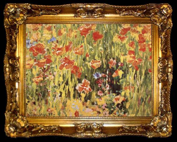 framed  Robert William Vonnoh Poppies, ta009-2